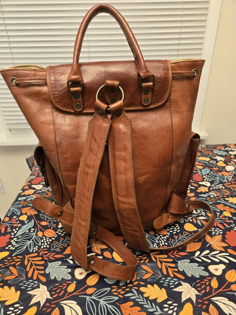 Firenze Italian Leather Backpack